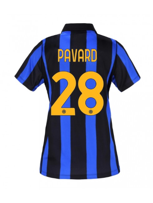 Ženski Nogometna dresi replika Inter Milan Benjamin Pavard #28 Domači 2026-27 Kratek rokav Ženski Nogometna dresi replika Inter Milan Benjamin Pavard #28 Domači 2026-27 Kratek rokav